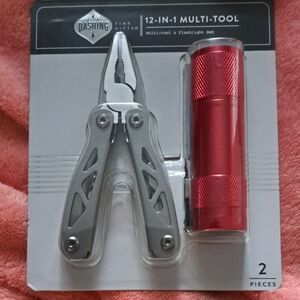 Dashing 12-in-1 Multi-Tool with Flashlight NWOT